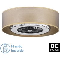 Ventilator dc Tania 72w Light Wood 5 Flügel 6 Geschwindigkeiten 3col Remote,memory,reg.Intensität,timer 6120lm 70d - Fabrilamp von FABRILAMP