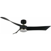 Tempel dc Deckenventilator 26 w, schwarzes Leder, 3 Flügel von FABRILAMP