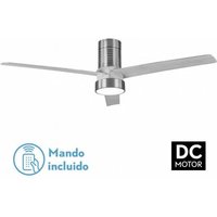 DC-Deckenventilator Teo 24W Nickel 3 Flügel Grau von FABRILAMP