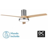 Dc Pax 40W Nickel-Deckenventilator mit 3 Flügeln aus Buche von FABRILAMP