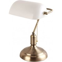 Lawyer Tischlampe 1xe27 Leder/Weiß 38x26x18 cm Lawyer Tischlampe 1xe27 Leder/Weiß 38x26x18 cm von FABRILAMP