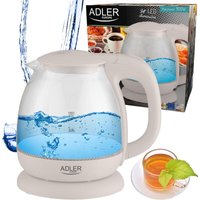 Elektrischer Wasserkocher Aus Beigem Glas Adler 1l/900w Ad1283 von FABRILAMP