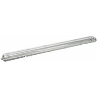 FAB 150492120 Wasserdichter Bildschirm 120cm Linien für Led 2xt8 Ip54 Grau / transparent 127x11,7x6 Cm von FABRILAMP