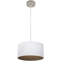 Fabrilamp - Hängeleuchte Tatiana 1xe27 Nickel/weiß-mad.dunkel Regx30x30 Cm Fabrilamp - Hängeleuchte Tatiana 1xe27 Nickel/weiß-mad.dunkel Regx30x30 Cm von FABRILAMP