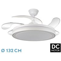 Fabrilamp - Lüfter Dc Esparta Maxi 80w 11270lm White 132d 5asp 3000-4000-6000k Fernbedienung+Timer+Speicher von FABRILAMP