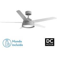 Ventilator 25w Dc Grey Lebeche 5 Flügel Rev. White/Hague 6 Speed 3000-4000-6000k 132d Remote,Memory And Timer - Fabrilamp von FABRILAMP