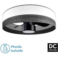 Fabrilamp - Ventilator Dc 24w Olga Weiß/mad.schwarz-schwarz 3 Flügel 6 Vel. 2390lm 3 Farben, Fernbedienung,Speicher,Timer 70d von FABRILAMP