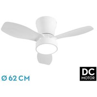 FABRILAMP Ventilator Dc Piton 24w 2160lm White 3asp 3speed 62d 3000-4000-6500k,remote+intensity control+timer von FABRILAMP