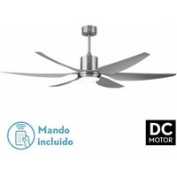 DC Otto Deckenventilator 24 W Nickel 6 Flügel Silber von FABRILAMP