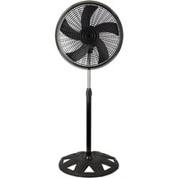 Abrila --Ventilator Fan From Foot ac sharp Schwarze Farbe mit fünf Flügeln 3 einstellbare Geschwindigkeiten 2 Positionen Umlenkung of Luft Runder von FABRILAMP