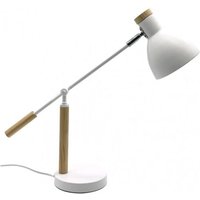 Fabrilamp - Biel verstellbare Schreibtischlampe 1L weiß/buche 360º schwenkbare Schreibtischlampe Fabrilamp - Biel verstellbare Schreibtischlampe 1L weiß/buche 360º schwenkbare Schreibtischlampe von FABRILAMP