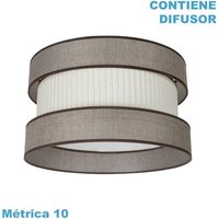 Fabrilamp - Hängeleuchte Schirm home m10 braun-beige 50dx50dx25h inklusive Diffusor Fabrilamp - Hängeleuchte Schirm home m10 braun-beige 50dx50dx25h inklusive Diffusor von FABRILAMP