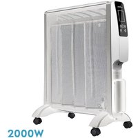 Fabrilamp - Heizkörper de mica warm 2000w 4elem weiß/silber remote 2powers anti-tip timer display 61,5x56x26,5 cm Fabrilamp - Heizkörper de mica warm 2000w 4elem weiß/silber remote 2powers anti-tip timer display 61,5x56x26,5 cm von FABRILAMP