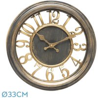 Fabrilamp - Limbo Limbo Wanduhr gealtertes Leder 33d kontinuierliche Bewegung von FABRILAMP