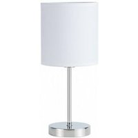 Fabrilamp - Tischlampe Chanza 1xe14 Chrom mit weißem Schirm 37x16x16 cm von FABRILAMP