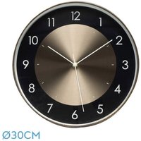 Fabrilamp - Uhr De Wall Berwin Aluminium-Schwarz 30d Kontinuierliche Bewegung von FABRILAMP