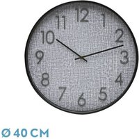 Fabrilamp - Uhr de Wand higueron Schwarz Grau 40x40x0,8 cm Kontinuierliche Bewegung Fabrilamp - Uhr de Wand higueron Schwarz Grau 40x40x0,8 cm Kontinuierliche Bewegung von FABRILAMP