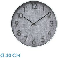 Fabrilamp - Uhr of Wand higueron White Grey 40x40x0.8 cm Kontinuierliche Bewegung Fabrilamp - Uhr of Wand higueron White Grey 40x40x0.8 cm Kontinuierliche Bewegung von FABRILAMP