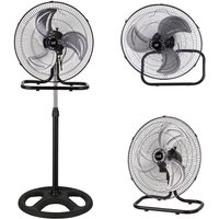 Fabrilamp - Ventilator 3 En 1 Recio Black 50 d 3 Vel. 70w 3 Blades Aluminium In Silber Oszillierend Fabrilamp - Ventilator 3 En 1 Recio Black 50 d 3 Vel. 70w 3 Blades Aluminium In Silber Oszillierend von FABRILAMP