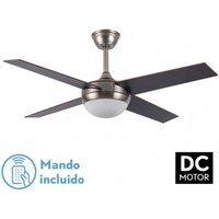 Ventilator dc ciro 2xe27 nickel 4 asp.rev. buche/wenge 35/45x116,8d Fernbedienung & Zeitschaltuhr von FABRILAMP