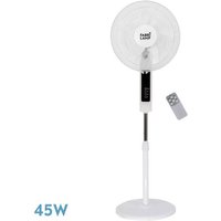 Fabrilamp - Ventilator de Fuß cacimbo bl.3 vel.45w.5 Flügel 43 d. w/remote.timer 0,5h-7,5h von FABRILAMP