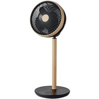Fabrilamp - Ventilator de Fuß colibri schwarz/Holz 25w 12vel 70x28,5x28,5cm 3asp Motor dc w/remote und timer von FABRILAMP