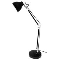 Verstellbare Schreibtischlampe 1xe14 schwarz/weiß verstellbar 48x14,2x14,2 cm von FABRILAMP