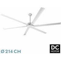 Weißer DC-Ventilator von Almanzor, 24 w, 6 verstellbare Flügel von FABRILAMP