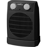 Fabrilamp - nairobi 2000w elektrischer heizlüfter 2000w grau/schwarz oszillierend 2 leistungen 3 funktionen kippsicher 26,4x20x12,9cm von FABRILAMP
