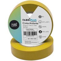 Fabrilamp - Gelbe PVC-Isolierbandrolle 19mmx10m für el Elektriker flexibel und langlebig von FABRILAMP