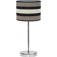 Große Tischleuchte mit Lampenschirm Modell karla Chrom - Fabrilamp von FABRILAMP