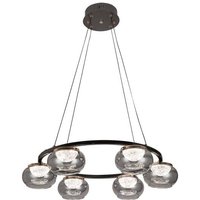 Hängeleuchte pompeya 6l schwarz 42w 3000-4000-6000k mit Fernbedienung und Dimmer 3780lm regx67x67 cm Hängeleuchte pompeya 6l schwarz 42w 3000-4000-6000k mit Fernbedienung und Dimmer 3780lm regx67x67 cm von FABRILAMP