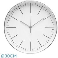 Fabrilamp - Wanduhr de hera silber 30d kontinuierliche Bewegung von FABRILAMP