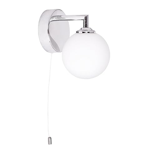 InterluUSA Bad-Wandleuchte Modell Suria IP44 Chrom von FABRILAMP