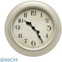 Lamba Wanduhr weiß 46d retro Zeiger von FABRILAMP