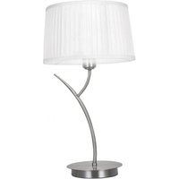 Fabrilamp - Magni Tischleuchte magni 1xe27 chrom mit weißer Platte 53x30x30x30 cm von FABRILAMP