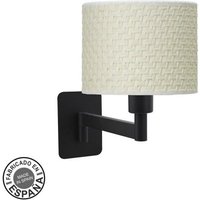 Fashion Wandleuchte 1xe14 schwarz/braun weiß 26x17x28 cm von FABRILAMP