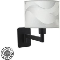 Wandleuchte modisch 1xe14 schwarz/graue Welle 26x17x28 cm Wandleuchte modisch 1xe14 schwarz/graue Welle 26x17x28 cm von FABRILAMP