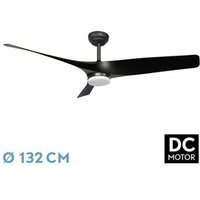 Niger DC-Ventilator, Schwarz, 22 W, 3 verstellbare Flügel von FABRILAMP