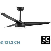 Fabrilamp - Ventilator dc patras 24w schwarz 3aspas 6vel 3colours 131,2d 2424lm remote,memory,timer von FABRILAMP