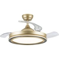 Picolo DC-Ventilator 72 W Gold/Schwarz 6226 lm von FABRILAMP