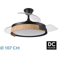 Fabrilamp - Ventilator dc provenza 72w 7200lm schwarz/haya 3asp.ausklappbar 36/51x50/107d.3col, Fernbedienung, Timer, Speicher Fabrilamp - Ventilator dc provenza 72w 7200lm schwarz/haya 3asp.ausklappbar 36/51x50/107d.3col, Fernbedienung, Timer, Speicher von FABRILAMP