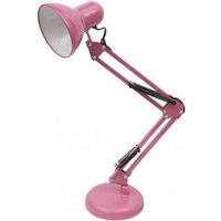 Gelenkige Rutil Schreibtischlampe 1xe27 rosa 57x39x15 cm von FABRILAMP