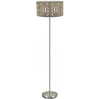 Fabrilamp - Stehleuchte mit grauem Lampenschirm Modell Katerina in Nickel Fabrilamp - Stehleuchte mit grauem Lampenschirm Modell Katerina in Nickel von FABRILAMP