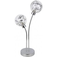 Tischleuchte 2 Lichter Modell varanasi Chrom Fabrilamp von FABRILAMP