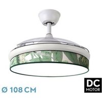Ventilator --Ventilator DC FASHION White mit three ABS-Klappflügeln und Diffusor de Green Leaf 6 einstellbare Geschwindigkeiten 3 Temperaturen de Ventilator --Ventilator DC FASHION White mit three ABS-Klappflügeln und Diffusor de Green Leaf 6 einstellbare Geschwindigkeiten 3 Temperaturen de von FABRILAMP