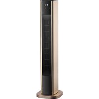 Vertikaler Keramik-Heizlüfter 2000w gold oszillierend.2Potenzen 3 Funktionen 86x22x22cm Fernbedienung Thermostat Timer von FABRILAMP