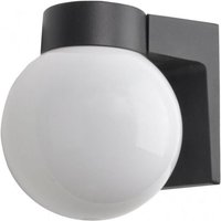 Wandleuchte procyon aluminium außen 1xe27 schwarz 18x15x18 cm ip4 von FABRILAMP