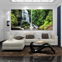 Waterfall Canvas Wall Art 2-Teiliger Fotografie Druck von FABTASTICO