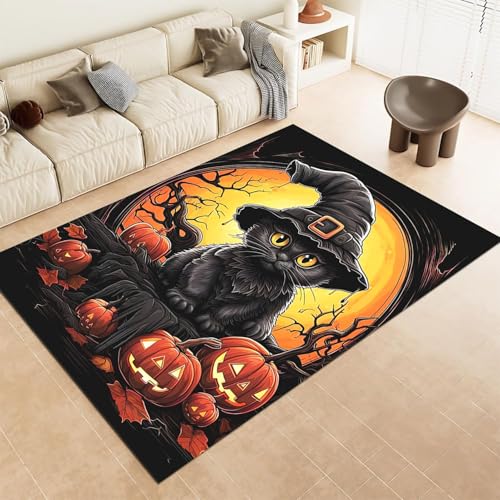 FABTOP Katze Teppich Schlafzimmer Cartoon Anime Katze Teppich Wohnzimmer Kinderzimmer von FABTOP